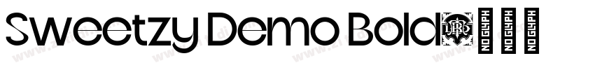 Sweetzy Demo Bold字体转换